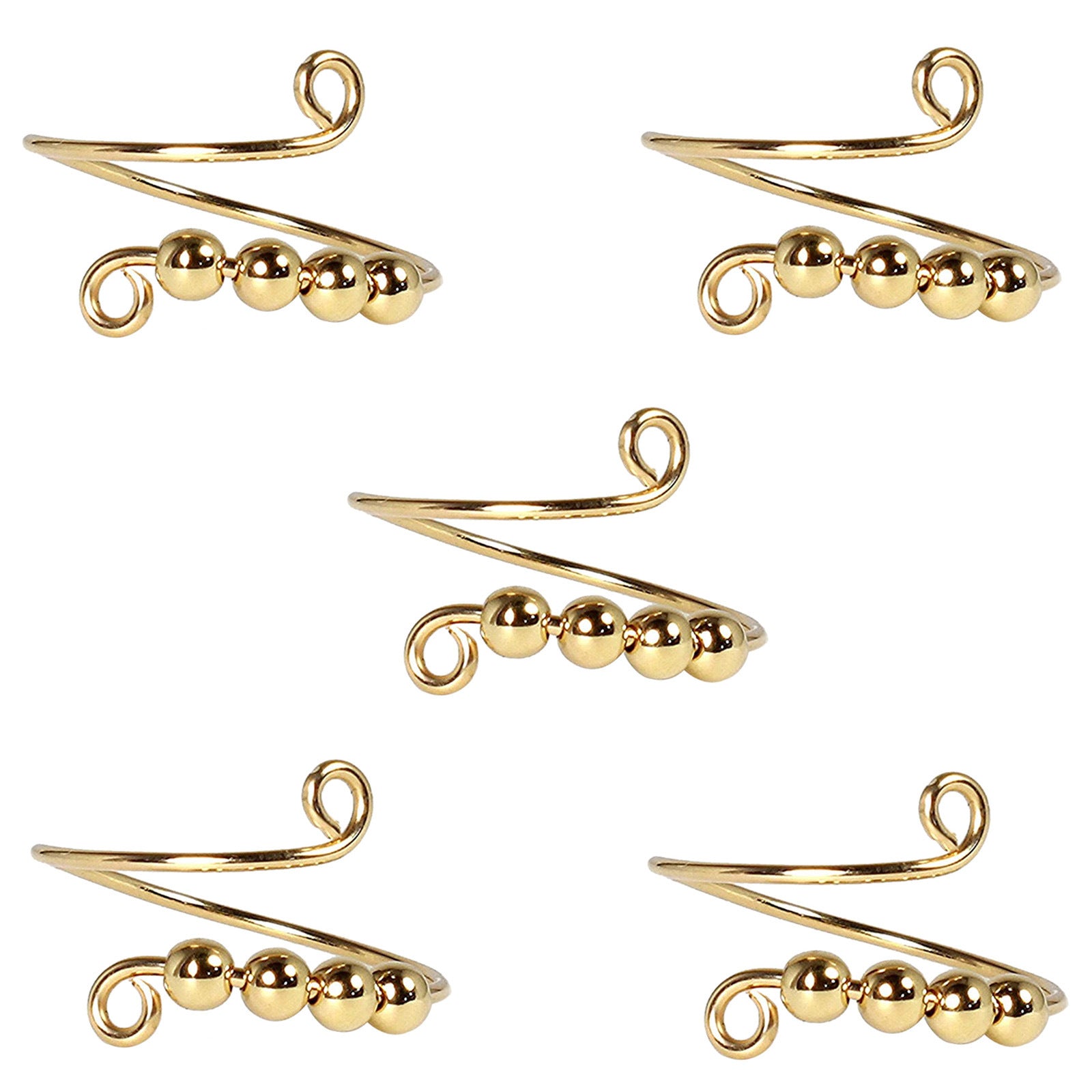 Cross-Border New Products And Selling Models Rotatable Round Bead Ring Women Fashionable Opening Adjustable Women's Ring Bracelet Cross-Border New Products And Selling Models Rotatable Round Bead Ring Women Fashionable Opening Adjustable Women's Ring Bracelet